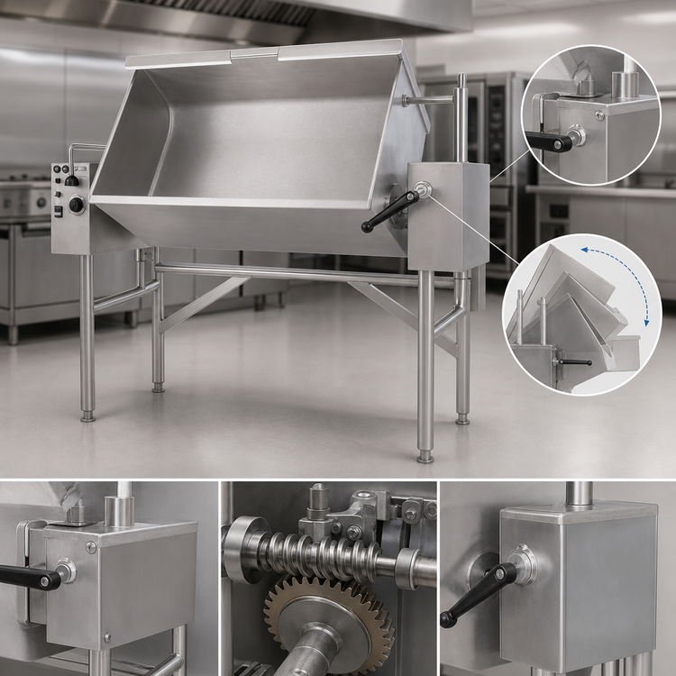 Product image #3 for Classic TES-2440-7 Electric Manual Tilting Skillet, 31-Gallon, Floor Mounted
