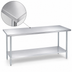 Thumbnail image #3 for Duke 108-Inch Stainless Steel Work Table with Undershelf, Flat Top, Without Splash, 36-Inch High