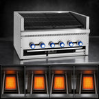 Thumbnail image #3 for Imperial (Middleby) Steakhouse IAB-24 24-Inch Countertop Gas Charbroiler with 4 Radiant Burners