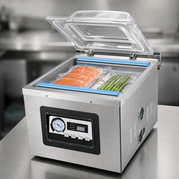 Product image #3 for ATMOVAC Diablo 17D Countertop Vacuum Chamber Packaging Machine with Dual 17-Inch Seal Bars