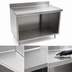 Thumbnail image #3 for Eagle Group Spec-Master Marine Counter Edge Open Front Stainless Steel Work Table Cabinet, 48 x 30 Inches
