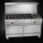 Thumbnail image #3 for Southbend (Middleby) Ultimate 4603CC-2RR 60-Inch Gas Restaurant Range with 6 Open Burners, 24-Inch Griddle/Broiler, 2 Cabinets