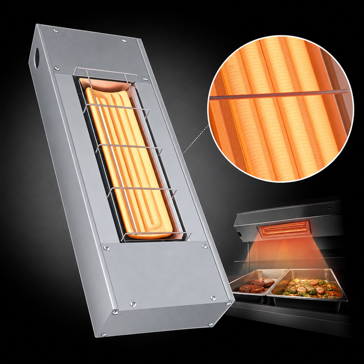 Product image #3 for Hatco Ultra-Glo 30-Inch Unlighted Infrared Strip Heater with Double Ceramic Heat Strip