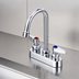 Thumbnail image #3 for 4-Inch Deck Mount Workboard Mixing Faucet with 4-3/8-Inch Swivel/Rigid Gooseneck and 2.2 GPM Vandal Resistant Aerator