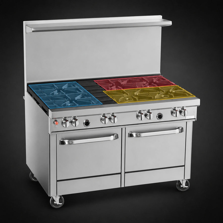 Seven-Burner Top Configuration