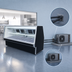 Thumbnail image #3 for Howard-McCray 34E Series 124-1/2 In. Wide Red Meat Service Case, Remote Refrigeration, Straight Glass