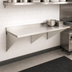 Thumbnail image #3 for Eagle Group Wall-Mount Stainless Steel Work Table with Backsplash, 72 x 30 Inches