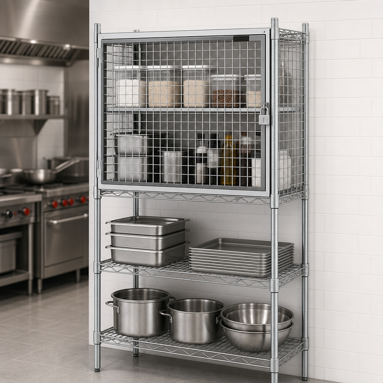 Product image #3 for EagleGard 36 Inch W x 21 Inch D Security Enclosure Kit with Flip-Up Door, EAGLEgard Hybrid Epoxy Finish