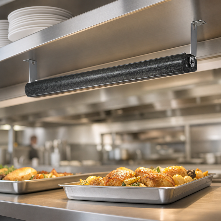 Product image #3 for Vollrath 18 Inch Low Profile Unlighted Heat Strip with Remote Infinite Switch, 208V