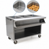 Thumbnail image #3 for Spec-Master SPHT4OB-208 4-Well Electric Mobile Hot Food Table with Open Base