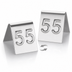 Thumbnail image #3 for American Metalcraft Mini Stainless Steel Double-Sided Number Tent Set, #1-#99, 1 Inch Square