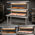 Thumbnail image #3 for Eagle Group 48-Inch Pizza Holding Table with Dual Infrared Warmers, 120V