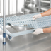 Thumbnail image #3 for MetroMax Q 48 in. W x 24 in. D Polymer Shelf with Epoxy-Coated Steel Frame