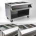 Thumbnail image #3 for Spec-Master Mobile Sealed Well Hot Food Table, Open Front Cabinet Base, (2) 12 x 20 Pans, 120V