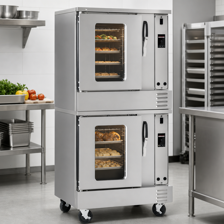 Product image #3 for Southbend Platinum 2-Deck Half-Size Electric Convection Oven on Legs, Standard Depth, Touch Screen Controls