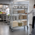 Thumbnail image #3 for Metro Super Erecta Mobile Wire Security Cage, Stainless Steel Finish, 52-3/4 x 27-1/4 x 62 Inches
