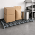 Thumbnail image #3 for Quantum 48 Inch x 18 Inch Tubular Dunnage Shelf with Removable Wire Top Mat, 1,500 Lb. Capacity, Gray Epoxy Antimicrobial Finish