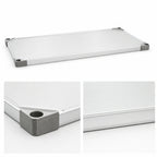 Thumbnail image #3 for Metro Super Erecta 2454FG Solid Galvanized Steel Shelf with Raised Edge, 54"W x 24"D