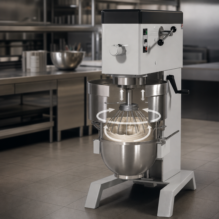 Product image #3 for Blakeslee DD-40-SS 40 Quart Floor Model Planetary Mixer with 4-Speed Transmission