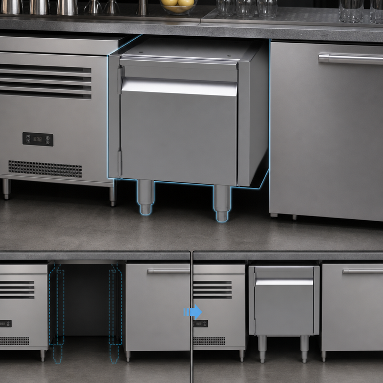 Product image #3 for Glastender ACB-12 12-Inch Single-Door Underbar Add-On Cabinet Base