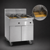 Thumbnail image #3 for Imperial Electric 2-Tank Floor Fryer with 75 lb. Capacity Per Tank, Tilt-Up Elements, Computer Controls and Built-In Filter System