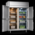 Thumbnail image #4 for Victory UltraSpec Extra-Wide Dual Temp Reach-In Warmer/Refrigerator Holding Cabinet, 2-Section, 4 Half-Height Doors