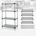 Thumbnail image #3 for Quantum 4-Shelf Solid Stainless Steel Shelving Starter Kit, 54 x 24 x 74 Inches