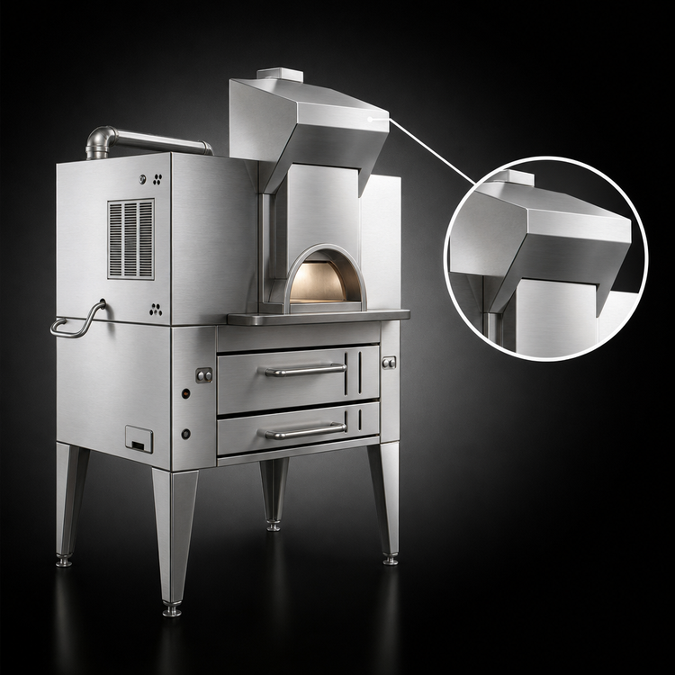 Product image #3 for Bakers Pride Il Forno Classico 26-Inch Eyebrow Exhaust Hood for Double-Stacked Ovens