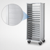 Thumbnail image #3 for Dinex DXP822 Closed-Side Aluminum End-Load Pan Rack, 22 Sheet Pan Capacity