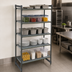 Thumbnail image #3 for Cambro Camshelving Basics Plus 5-Tier Stationary Starter Shelving Unit, 42 x 24 x 72 Inches, Vented, Brushed Graphite