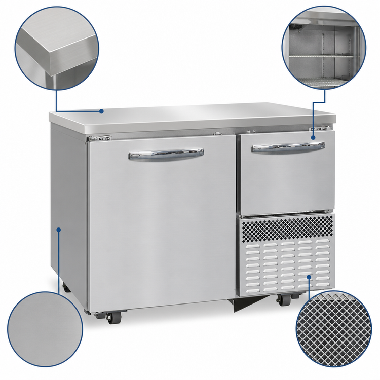 Product image #3 for Continental Refrigerator FA43N-U 43-Inch Two-Section Undercounter Freezer Base