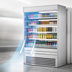 Thumbnail image #3 for Turbo Air 60-Inch Vertical Open Display Merchandiser Refrigerator, 28.6 Cu. Ft., Stainless Steel