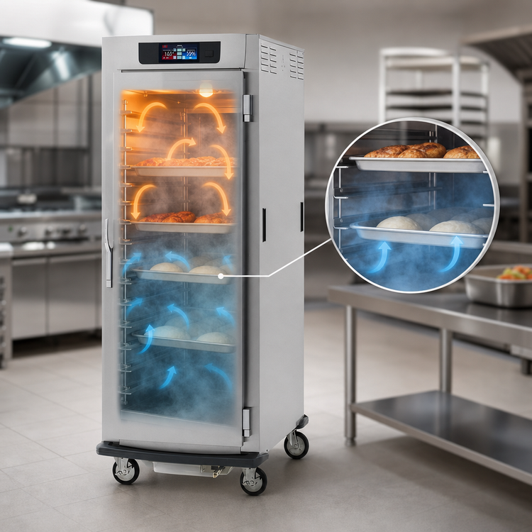 Product image #3 for Metro C5 9 Series Mobile Full Height Controlled Humidity Heated Holding and Proofing Cabinet with Solid Door and Lip Load Slides