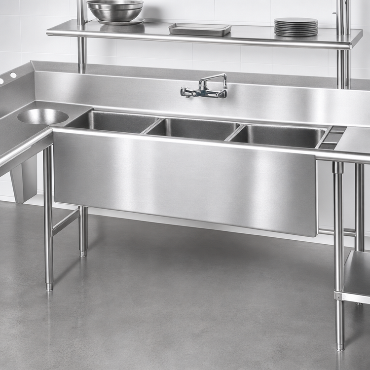 Product image #3 for Advance Tabco Stainless Steel Sink Bowl Apron