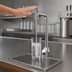 Thumbnail image #3 for T&S ChekPoint Touchless Electronic Sensor Glass Filler with Water Filtration Kit, 12-Inch High, Single-Hole Deck Mount, Chrome-Plated Brass