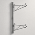 Thumbnail image #3 for Eagle Adjustable Post Wire Wall Mount Prepackaged End Unit for 21-Inch Deep Shelves, 33-Inch Posts, Chrome Plated