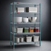 Thumbnail image #3 for Eagle Group Valu-Gard 4-Tier Starter Wire Shelving Unit, 42W x 24D x 63H