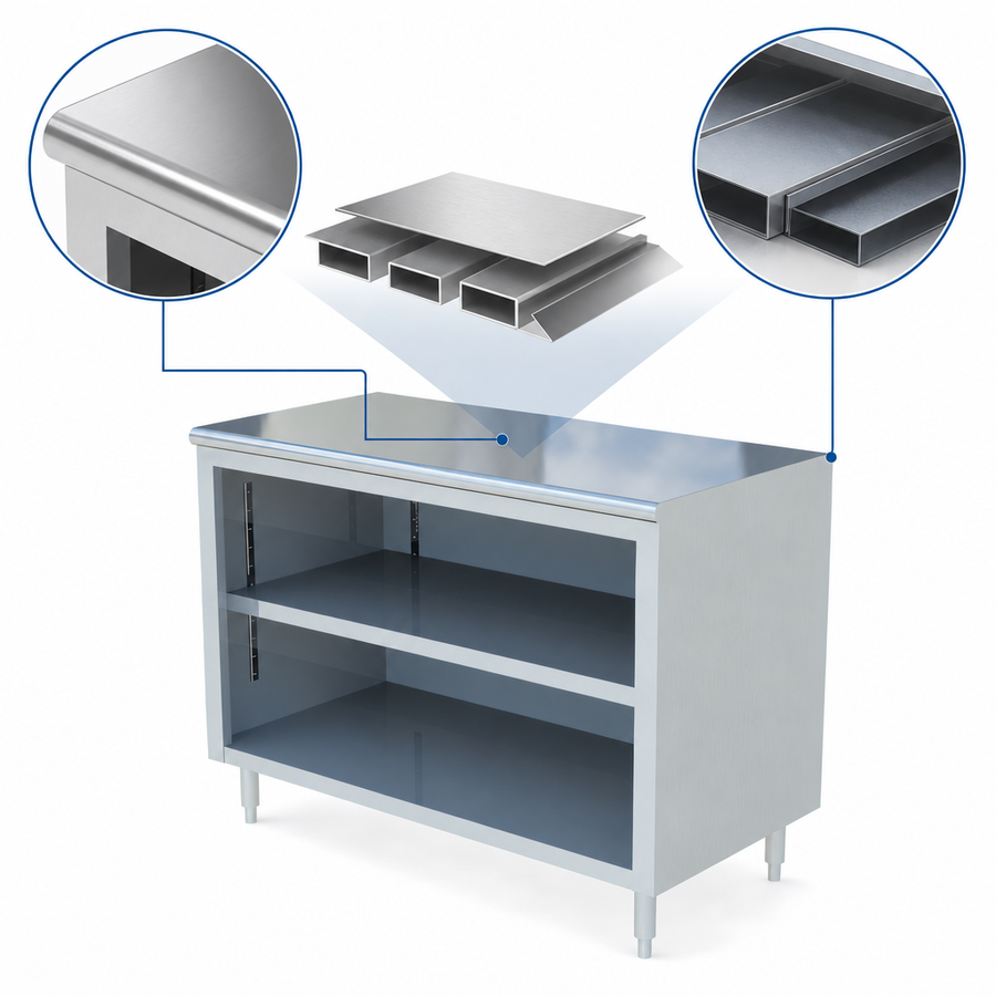 Reinforced Stainless Steel Top