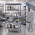 Thumbnail image #3 for Quantum Millenia 5-Shelf Polymer Shelving Unit, 60 x 24 x 62 Inches, 2000-Lb Capacity