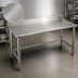 Thumbnail image #3 for Eagle Group Deluxe Series 48-Inch x 24-Inch Stainless Steel Work Table with 4-1/2-Inch Backsplash
