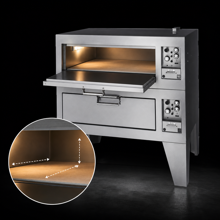 Product image #3 for Lang Marine 54-Inch Wide Single-Section Electric Deck-Type Bake Oven