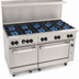 Thumbnail image #3 for Vulcan Endurance 60-Inch Natural Gas Commercial Range with 10 Open Burners and 2 Standard Ovens
