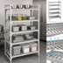 Thumbnail image #4 for Cambro Camshelving Premium 18 x 48 x 72 Inch 5-Tier Vented Stationary Starter Unit
