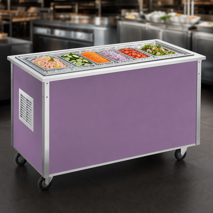 Product image #3 for Vollrath 4-Series Signature Server Stainless Steel Frost Top Countertop Food Display, 60 x 28 x 27 Inches