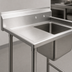 Thumbnail image #3 for Eagle Group 414 Series Single Compartment Stainless Steel Sink with 18-Inch Left Drainboard, 38-7/8-Inch Wide