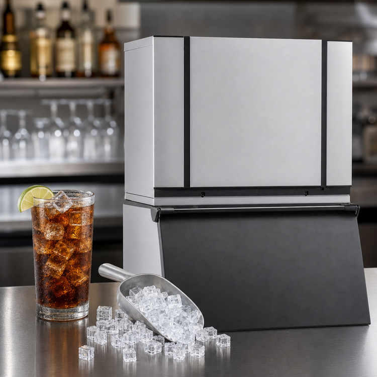 Product image #4 for Ice-O-Matic Elevation Series Modular Half-Size Cube Ice Maker Head, Remote Refrigeration, 30-Inch Wide