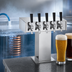 Thumbnail image #3 for Perlick Countertop Glycol-Cooled Tee Draft Beer Tower, 5-Faucet, Polished Chrome