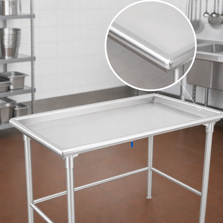Product image #3 for John Boos Stainless Steel Sorting Table with 2-1/4-Inch Raised Edge, 36-7/8 x 30-3/8 Inches