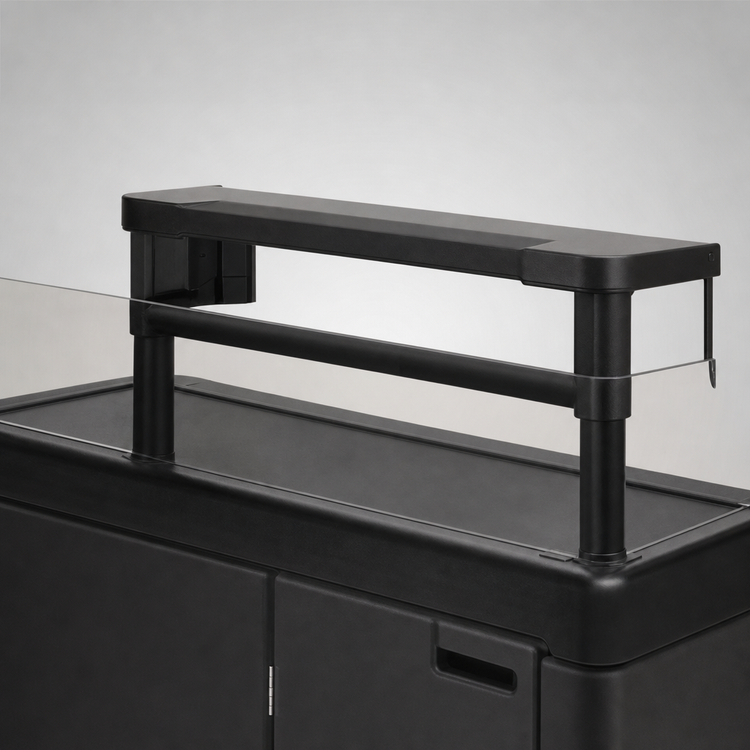 Product image #3 for Cambro 12-Inch Black Merchandising Display for CVC75 Vending Cart