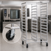 Thumbnail image #3 for Dinex Mobile Double-Bank Full-Height Open-Side Aluminum Utility Rack for 18 x 26 Pans